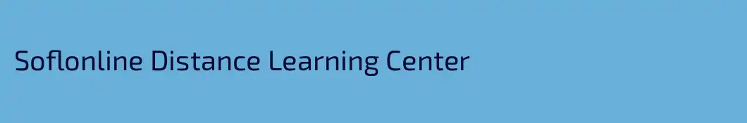 Soflonline Distance Learning Center